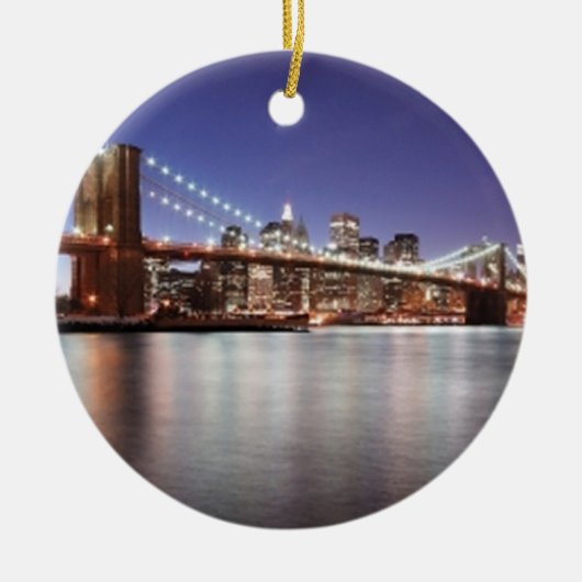 Brooklyn Bridge Keramisch Ornament (Voorkant)