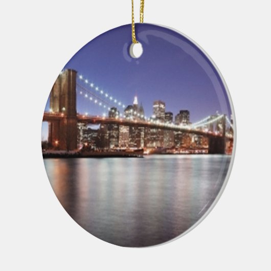 Brooklyn Bridge Keramisch Ornament (Links)