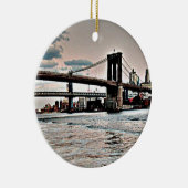 Brooklyn Bridge Keramisch Ornament (Rechts)