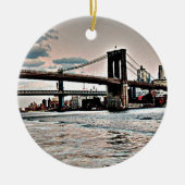Brooklyn Bridge Keramisch Ornament (Voorkant)