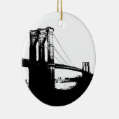 Brooklyn Bridge Keramisch Ornament (Rechts)