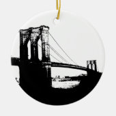  Brooklyn Bridge Keramisch Ornament (Voorkant)