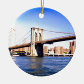 Brooklyn Bridge Keramisch Ornament (Voorkant)