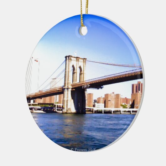 Brooklyn Bridge Keramisch Ornament (Links)