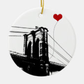 Brooklyn Bridge Keramisch Ornament (Voorkant)