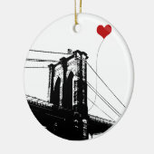 Brooklyn Bridge Keramisch Ornament (Links)