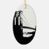  Brooklyn Bridge Keramisch Ornament (Rechts)