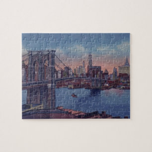  Brooklyn Bridge-kunst schilderen Legpuzzel