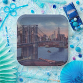 Brooklyn Bridge-kunst schilderen Papieren Bordje (Feest)