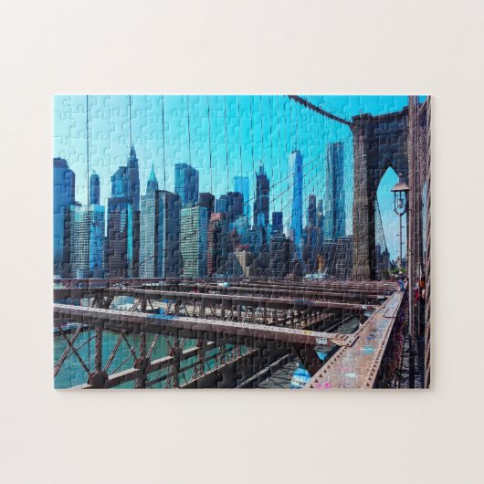 Brooklyn Bridge. Legpuzzel (Horizontaal)