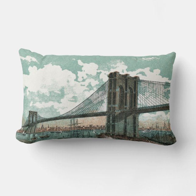 Brooklyn Bridge Lendenkussen Kussen (Voorkant)