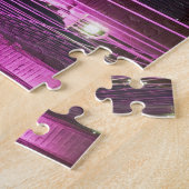 Brooklyn Bridge Lit Paars Legpuzzel (Zijkant)