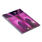 Brooklyn Bridge Lit Paars Notitieboek (Rechterzijde)