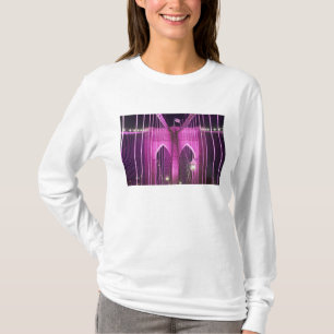Brooklyn Bridge Lit Paars T-shirt