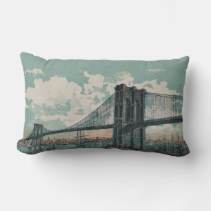Brooklyn Bridge Lumbar Pillow Kussen