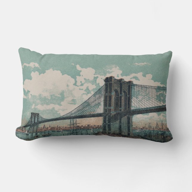 Brooklyn Bridge Lumbar Pillow Kussen (Voorkant)
