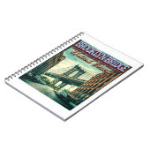 BROOKLYN BRIDGE - MANHATTAN - BROOKLYN - NEW YORK NOTITIEBOEK (Linkerzijde)
