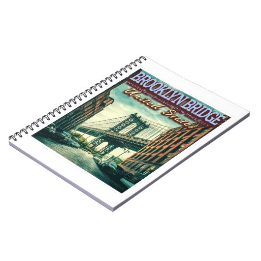 BROOKLYN BRIDGE - MANHATTAN - BROOKLYN - NEW YORK NOTITIEBOEK (Linkerzijde)