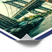 BROOKLYN BRIDGE - MANHATTAN - BROOKLYN - NEW YORK POSTER (Hoek)
