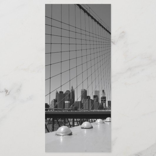 Brooklyn bridge menu (Achterkant)