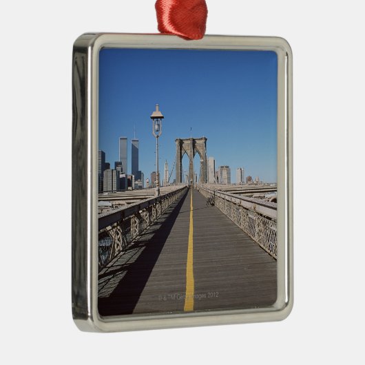 Brooklyn Bridge Metalen Ornament (Rechts)