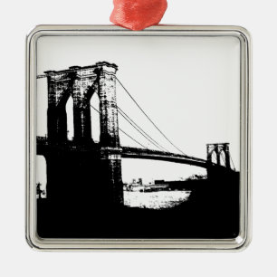 Brooklyn Bridge Metalen Ornament
