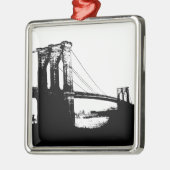 Brooklyn Bridge Metalen Ornament (Links)