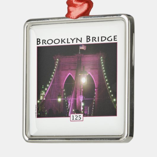 Brooklyn Bridge Metalen Ornament (Links)