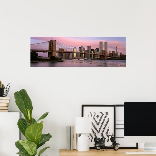 Brooklyn Bridge, Morning, 2000 Poster (Thuiskantoor)
