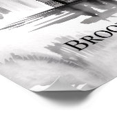 Brooklyn Bridge Morning Magic Inkt Poster (Hoek)