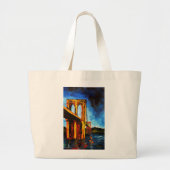 Brooklyn Bridge naar Utopia 2009 Grote Tote Bag (Voorkant)