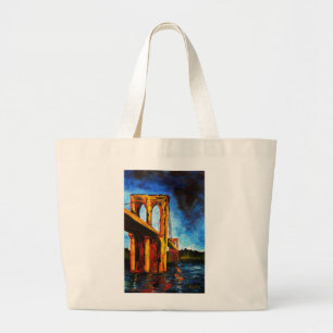 Brooklyn Bridge naar Utopia 2009 Grote Tote Bag