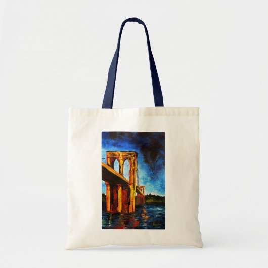 Brooklyn Bridge naar Utopia 2009 Tote Bag (Voorkant)