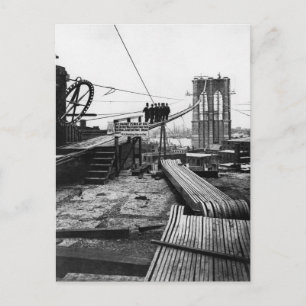 Brooklyn Bridge New York 1878 Foto Briefkaart