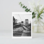 Brooklyn Bridge New York 1878 Foto Briefkaart (Staand voorkant)