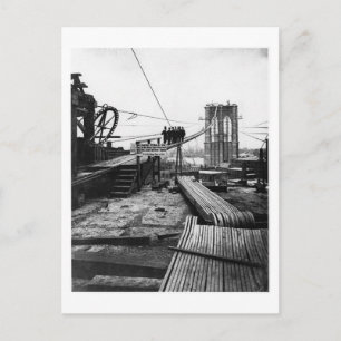 Brooklyn Bridge New York 1878 Foto Briefkaart