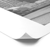 Brooklyn Bridge New York, B&W-kleurenvlag Poster (Hoek)