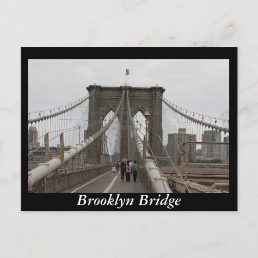 Brooklyn Bridge, New York Briefkaart (Voorkant)