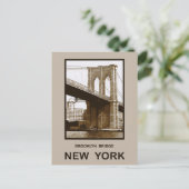 Brooklyn Bridge New York Briefkaart (Staand voorkant)