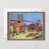 Brooklyn Bridge New York Briefkaart (Voorkant / Achterkant)