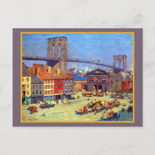 Brooklyn Bridge New York Briefkaart (Voorkant)