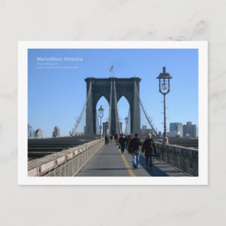 Brooklyn Bridge, New York Briefkaart