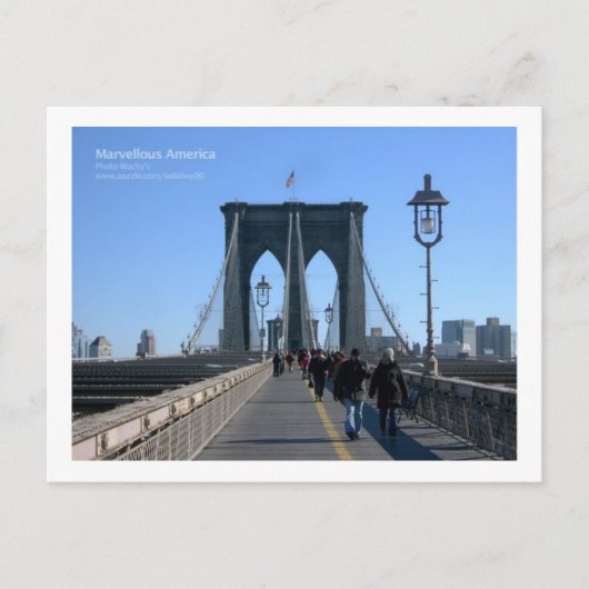 Brooklyn Bridge, New York Briefkaart (Voorkant)