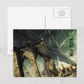 Brooklyn Bridge - New York Briefkaart (Voorkant / Achterkant)