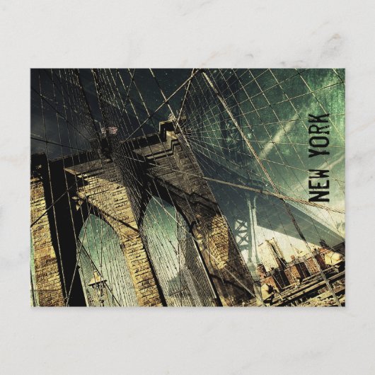 Brooklyn Bridge - New York Briefkaart (Voorkant)