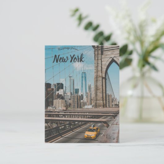 Brooklyn Bridge New York Briefkaart (Staand voorkant)