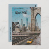 Brooklyn Bridge New York Briefkaart (Voorkant / Achterkant)