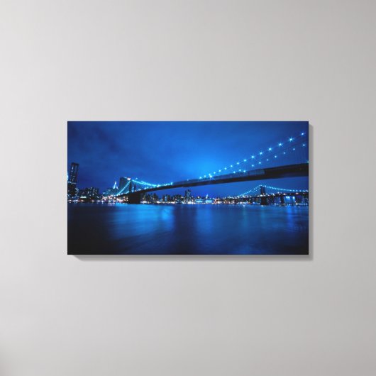 Brooklyn Bridge, New York Canvas Afdruk (Voorkant)