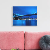 Brooklyn Bridge, New York Canvas Afdruk (Insitu (Woonkamer))