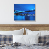 Brooklyn Bridge, New York Canvas Afdruk (Insitu (Slaapkamer))